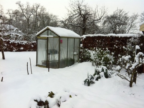 Een ACD tuinkas ook in de winter prachtig!